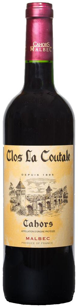 Clos La Coutale Cahors 2022  Front Bottle Shot