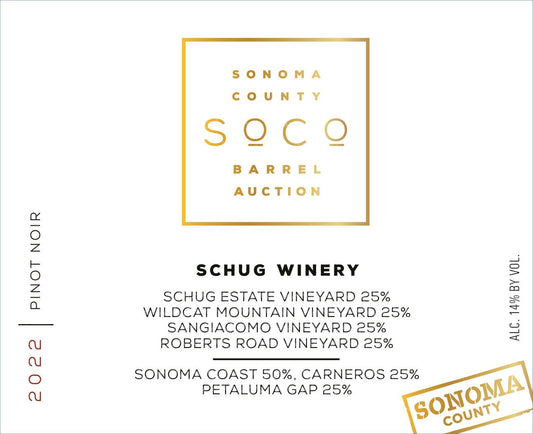 Schug Vierburgunder Pinot Noir (Sonoma Barrel Auction) 2022