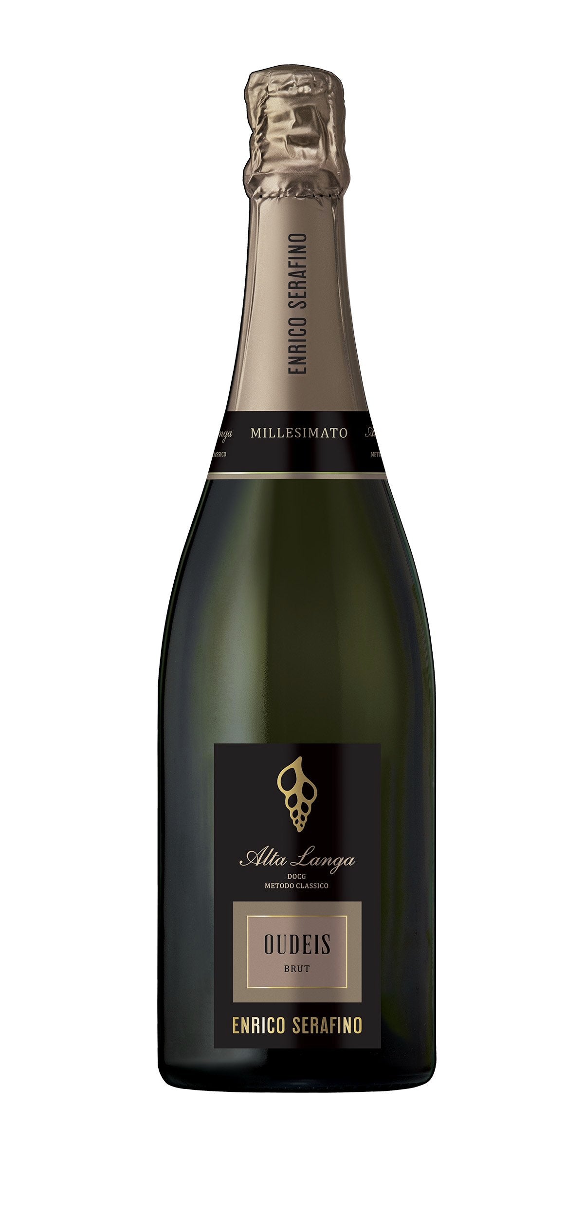 Enrico Serafino Alta Langa Metodo Classico Oudeis Brut 2020  Front Bottle Shot