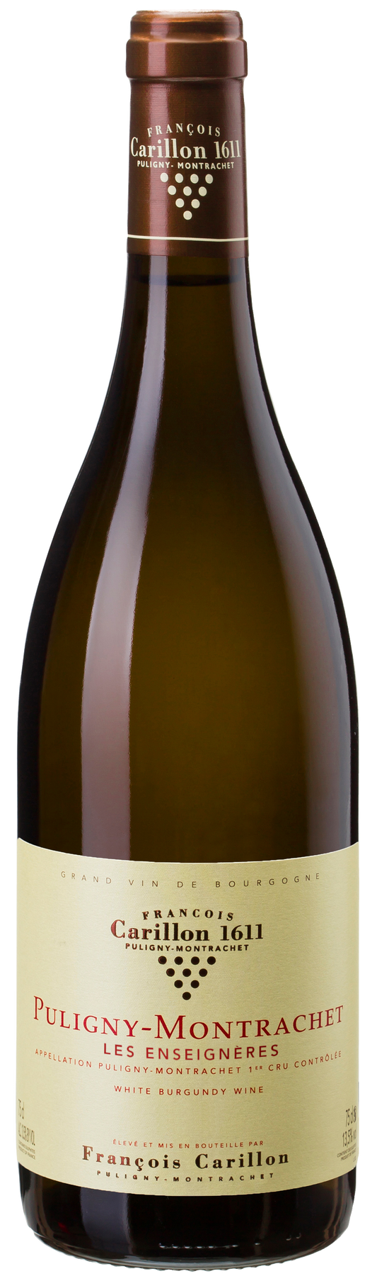 Francois Carillon Puligny-Montrachet Les Enseignieres 2022  Front Bottle Shot