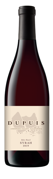 DuPuis Baker Ranch Syrah 2019  Front Bottle Shot