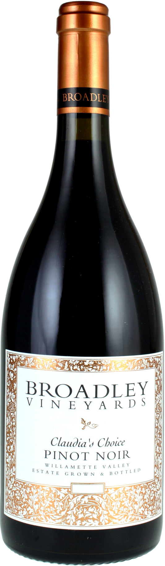 Broadley Claudia's Choice Pinot Noir 2022  Front Bottle Shot