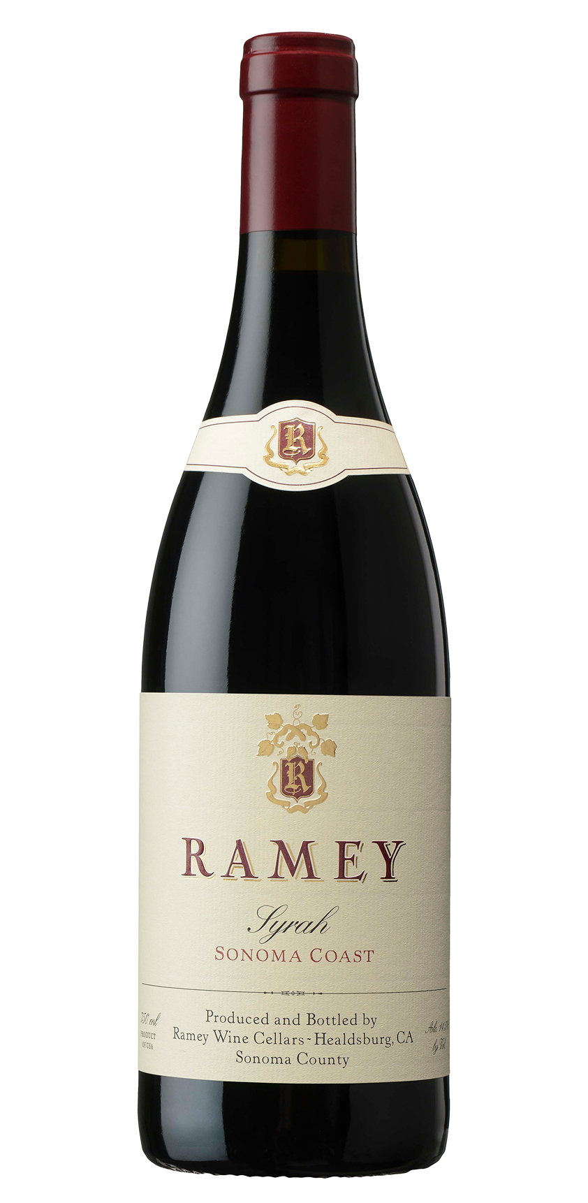 Ramey Sonoma Coast Syrah 2021  Front Bottle Shot