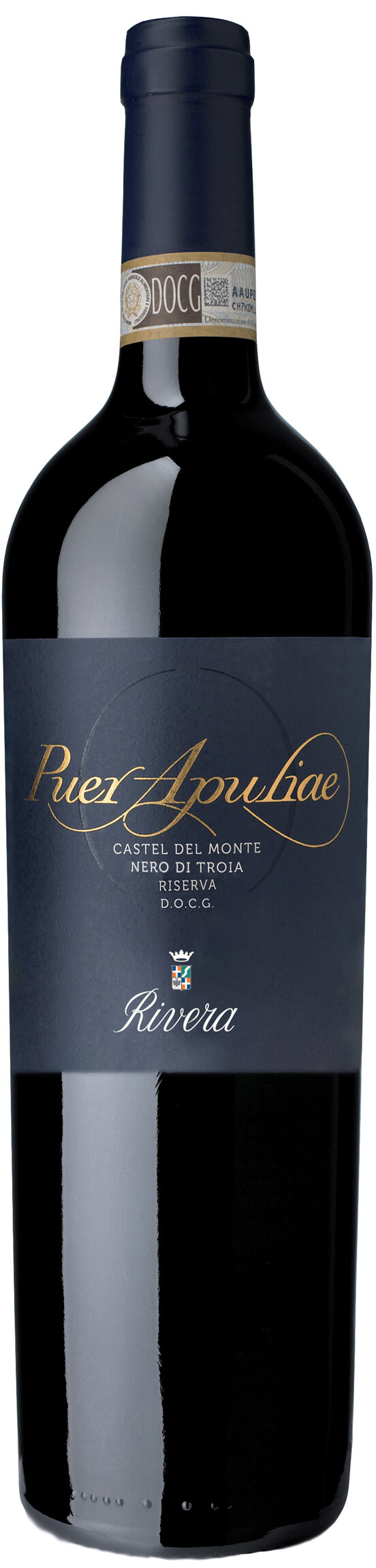 Rivera Puer Apuliae Castel del Monte Nero di Troia Riserva 2016  Front Bottle Shot