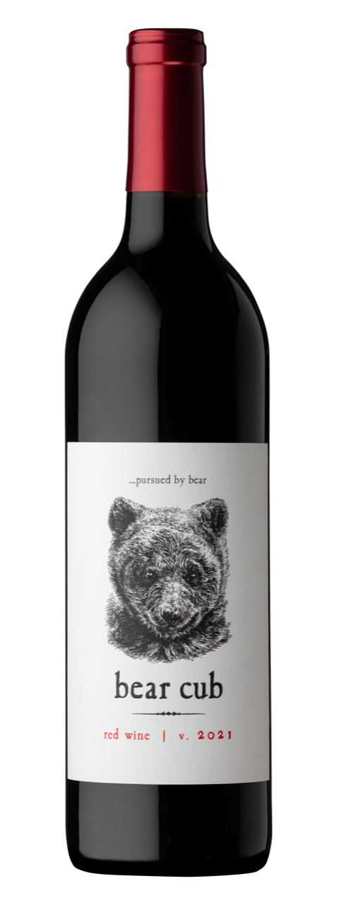 Pursued by Bear Bear Cub Red Blend 2021  Front Bottle Shot