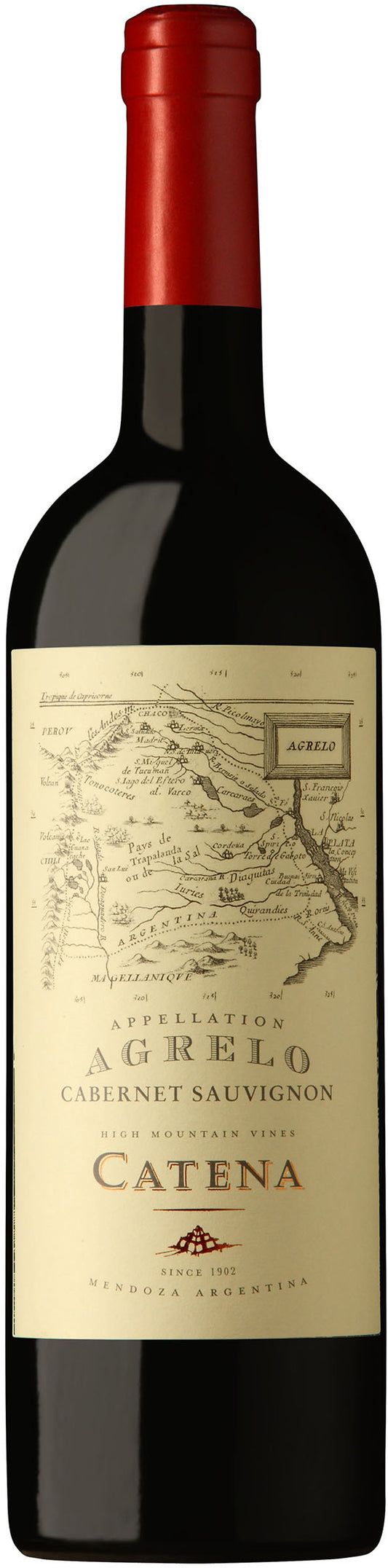 Catena Appellation Agrelo Cabernet Sauvignon 2022  Front Bottle Shot