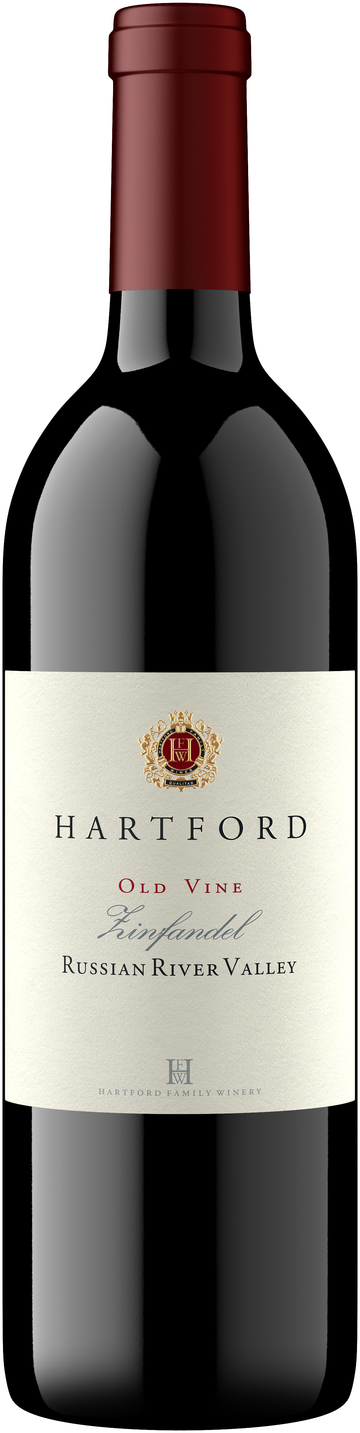 Hartford Russian River Old Vine Zinfandel 2022  Front Bottle Shot