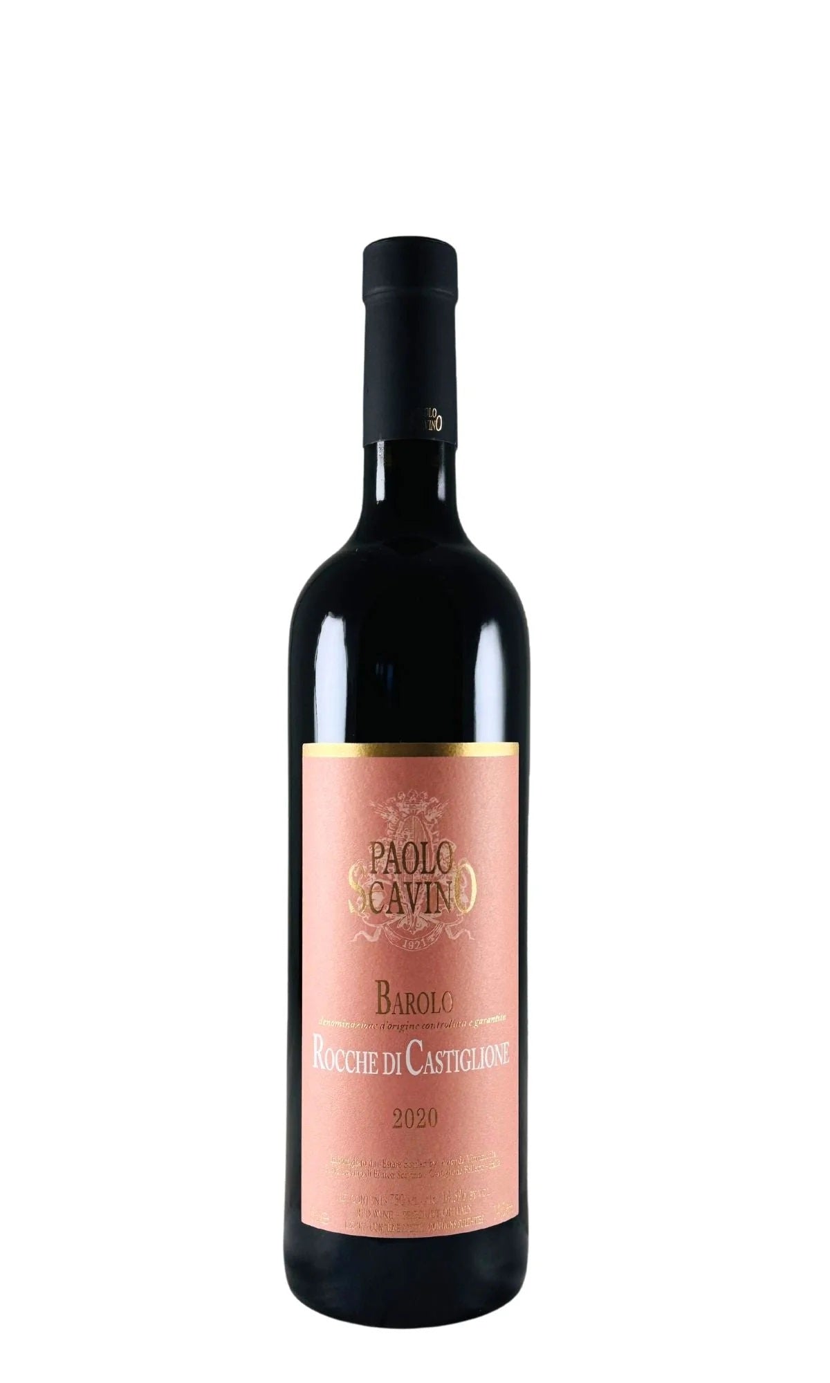 Paolo Scavino Barolo Rocche di Castiglione 2020  Front Bottle Shot