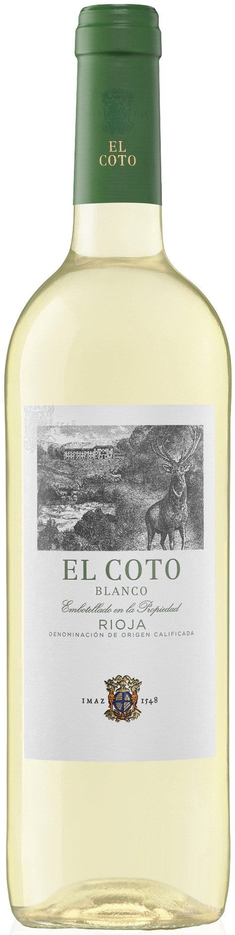 El Coto Rioja Blanco 2023  Front Bottle Shot