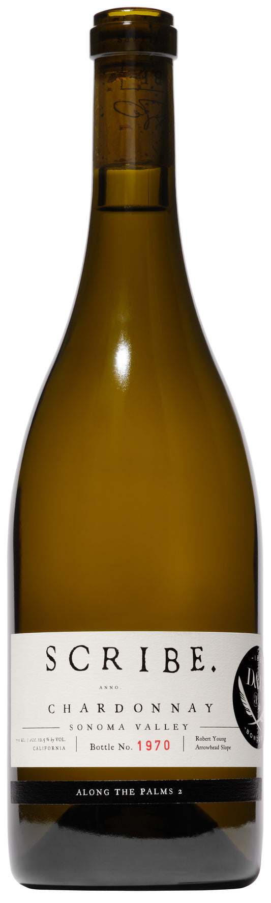 Scribe Sonoma Valley Chardonnay 2022  Front Bottle Shot