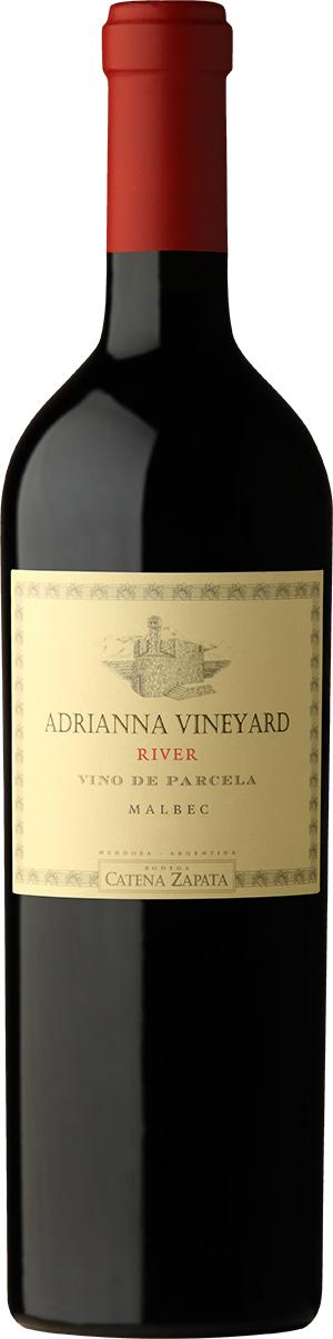 Catena Zapata Adrianna Vineyard River Malbec 2021  Front Bottle Shot