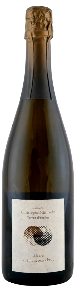 Christophe Mittnacht Cremant d'Alsace Extra Brut 2021  Front Bottle Shot
