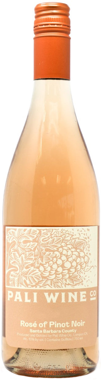 Pali Wine Co Rose of Pinot Noir 2023  Front Bottle Shot
