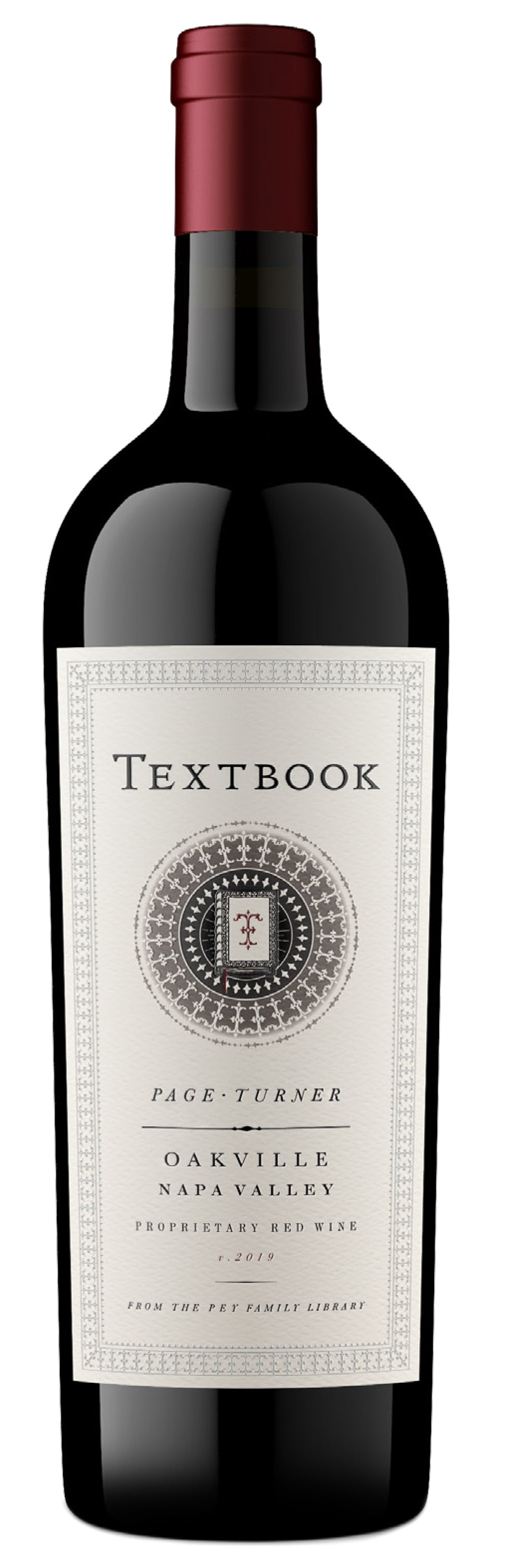 Textbook Page Turner Proprietary Red 2019  Front Bottle Shot