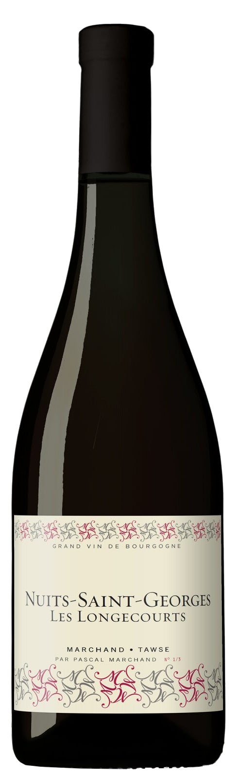 Marchand-Tawse Nuits-St-Georges Les Longecourts 2019  Front Bottle Shot