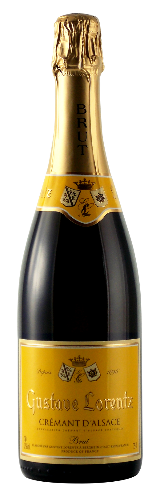 Gustave Lorentz Cremant D'Alsace  Front Bottle Shot