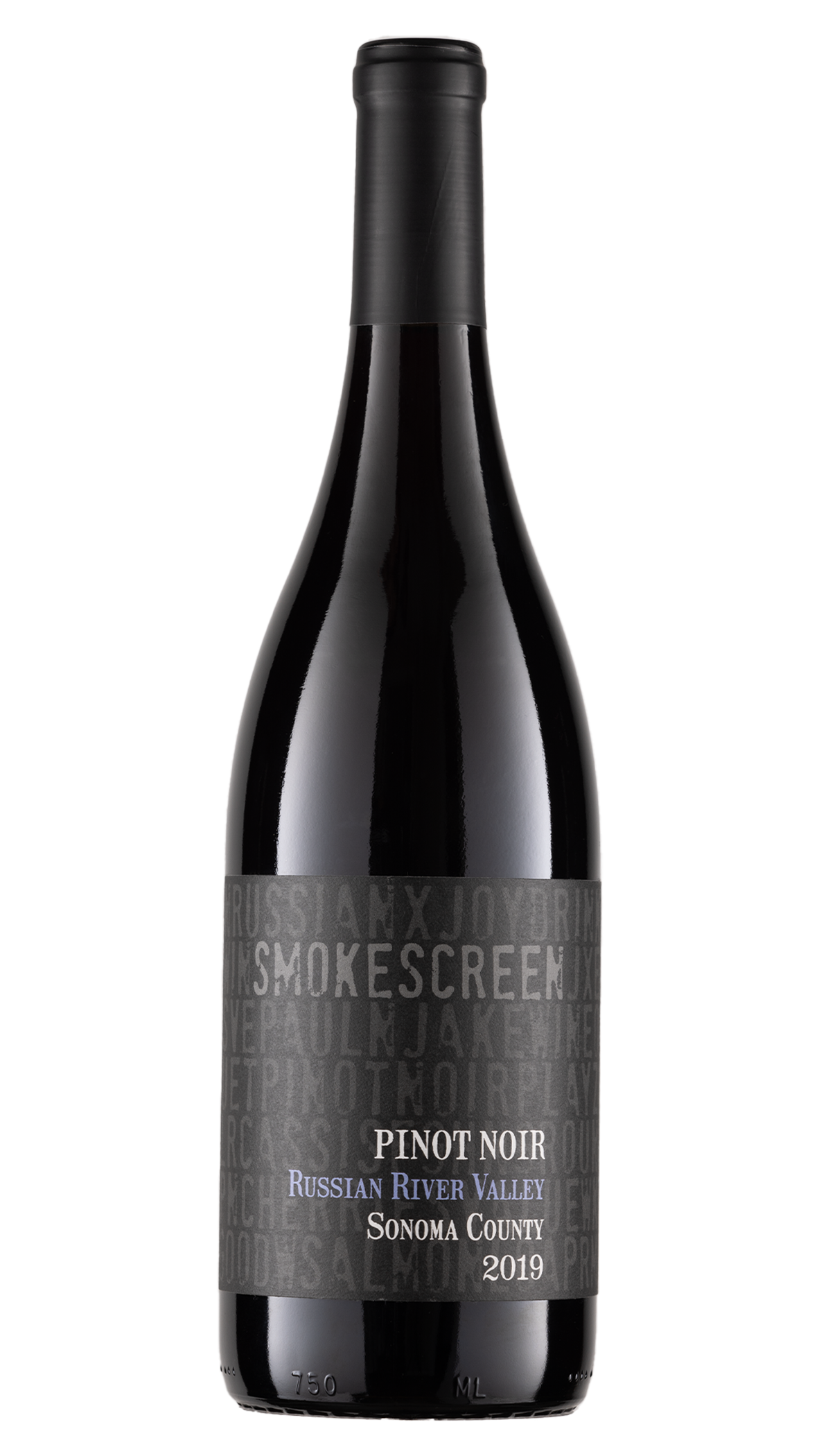 Smokescreen Pinot Noir 2019  Front Bottle Shot