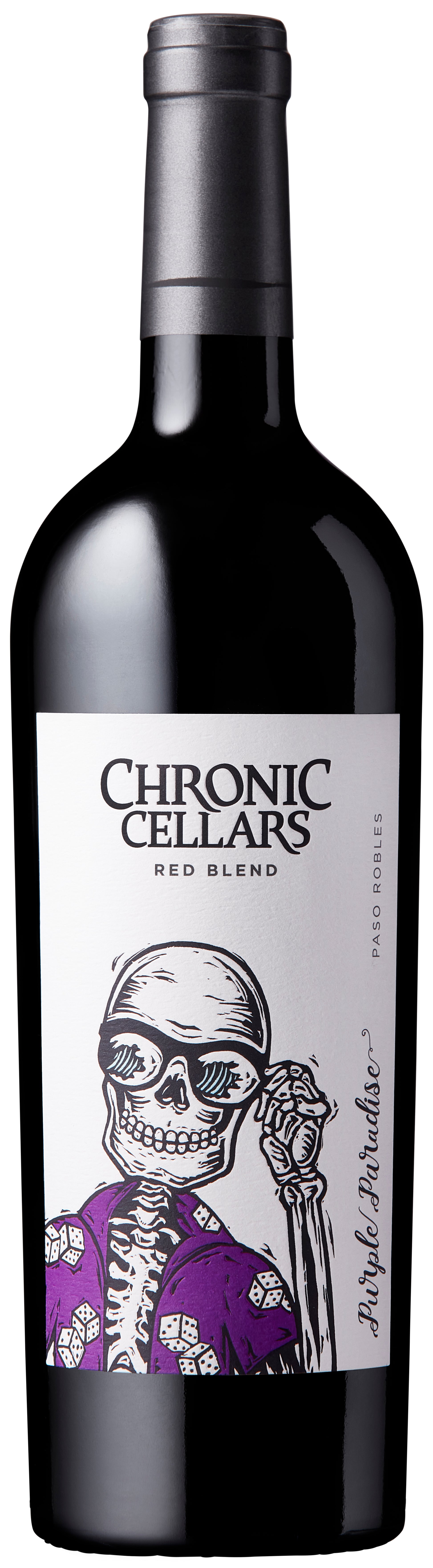 Chronic Cellars Purple Paradise Red Blend 2021  Front Bottle Shot