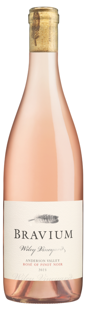Bravium Anderson Valley Rose of Pinot Noir 2023  Front Bottle Shot