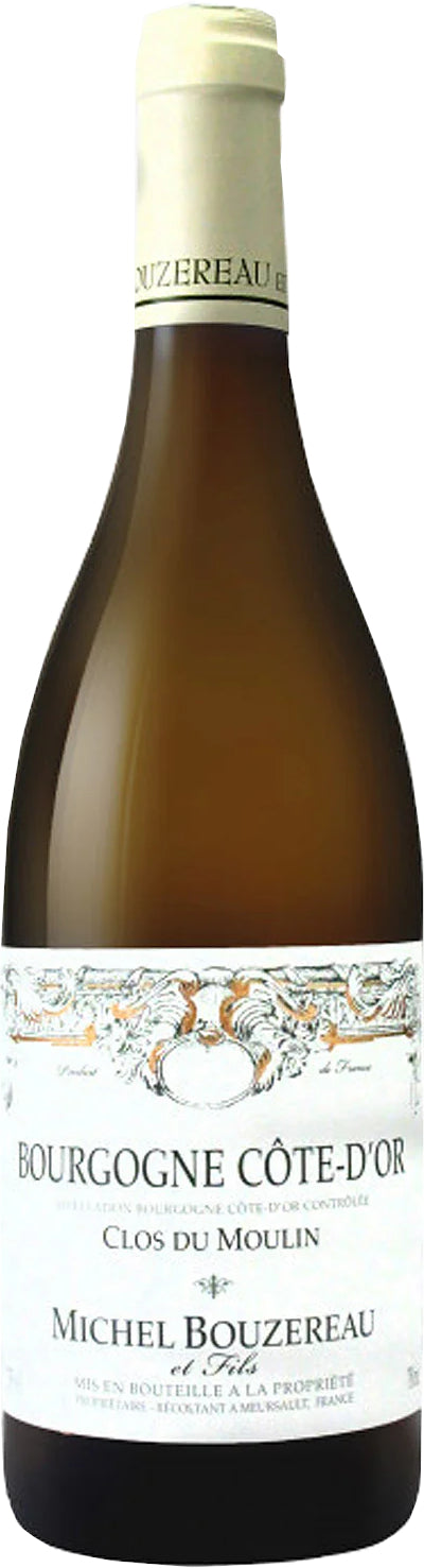 Michel Bouzereau Bourgogne Chardonnay Clos du Moulin 2022  Front Bottle Shot