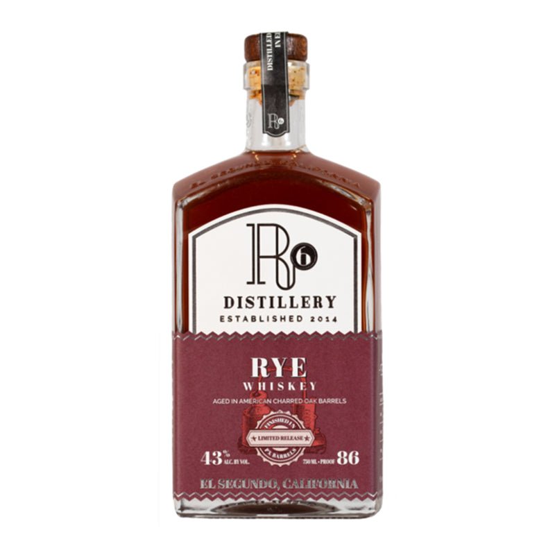 R6 Distillery PX Barrels Limited Release Rye Whiskey 750ml