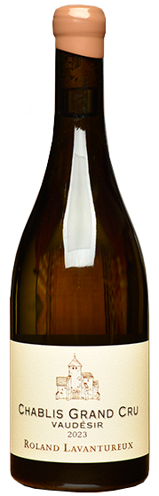 Roland Lavantureux Chablis Vaudesir Grand Cru 2023  Front Bottle Shot