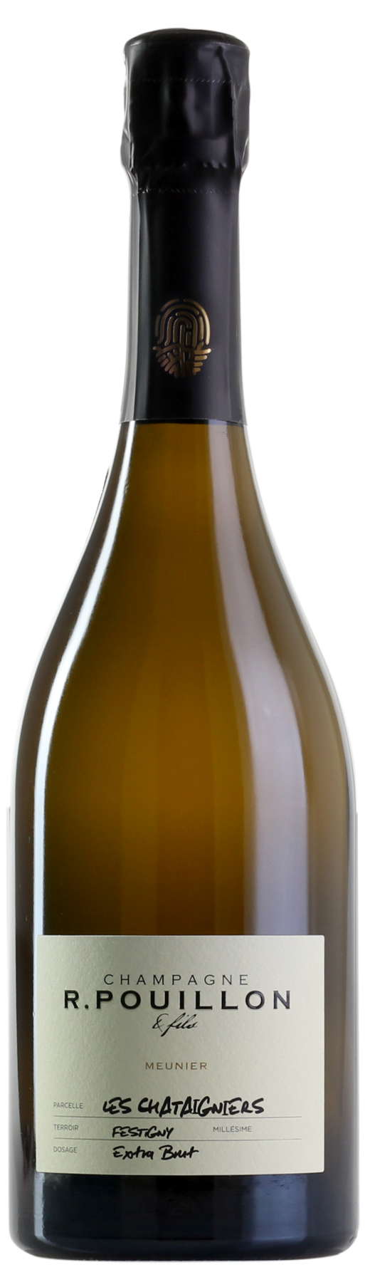 R. Pouillon et Fils Les Chataigniers Extra Brut 2019  Front Bottle Shot