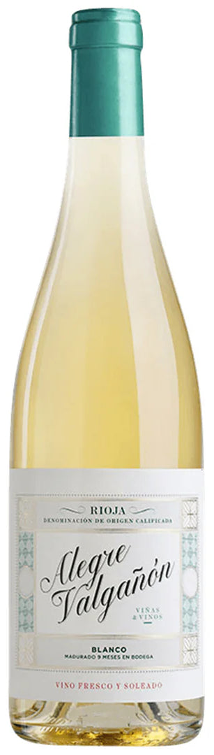 Alegre Valganon Rioja Blanco 2023  Front Bottle Shot