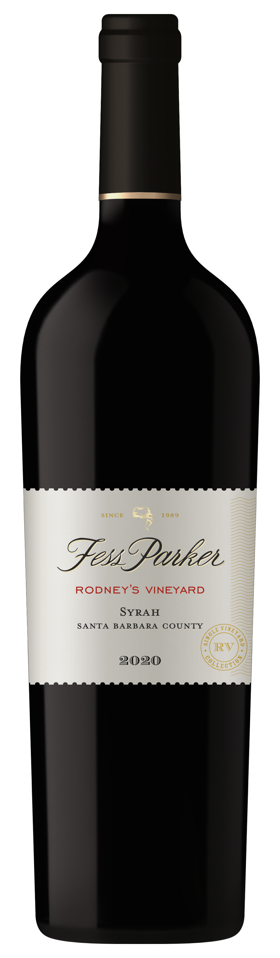 Fess Parker Rodney's Vineyard Syrah 2020  Front Bottle Shot