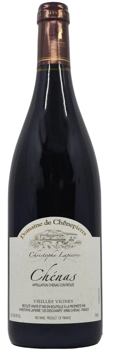 Christophe Lapierre Domaine de Chenepierre Chenas Vieilles Vignes 2021  Front Bottle Shot