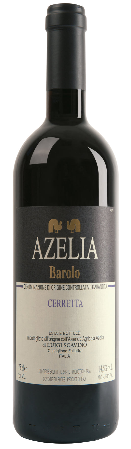 Azelia Barolo Cerretta 2020  Front Bottle Shot