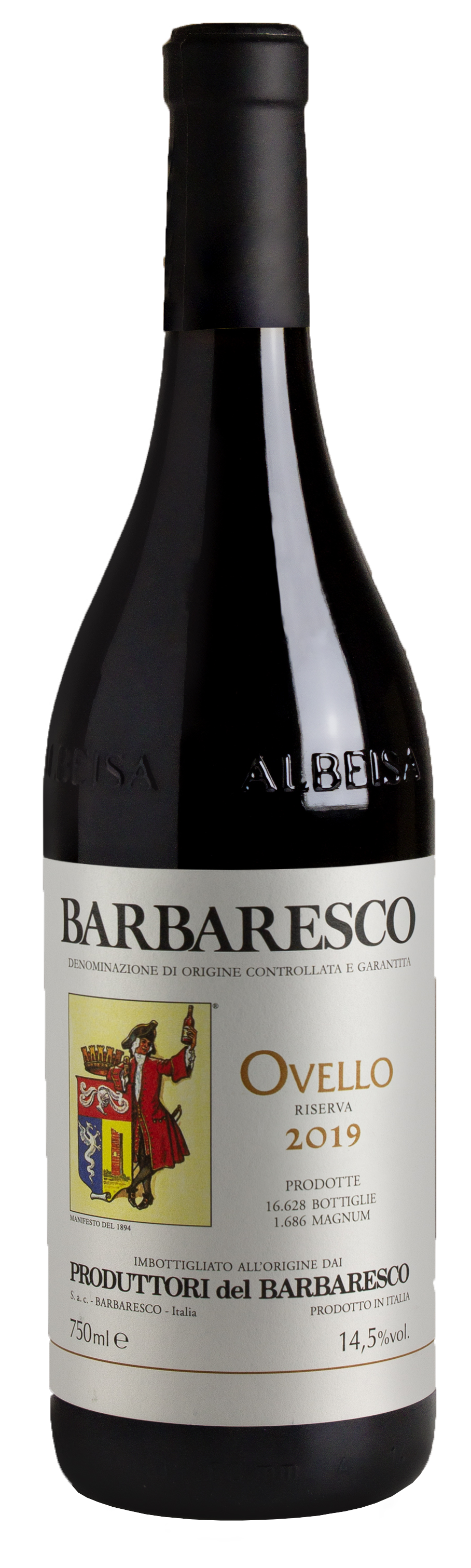 Produttori del Barbaresco Barbaresco Ovello Riserva 2019  Front Bottle Shot