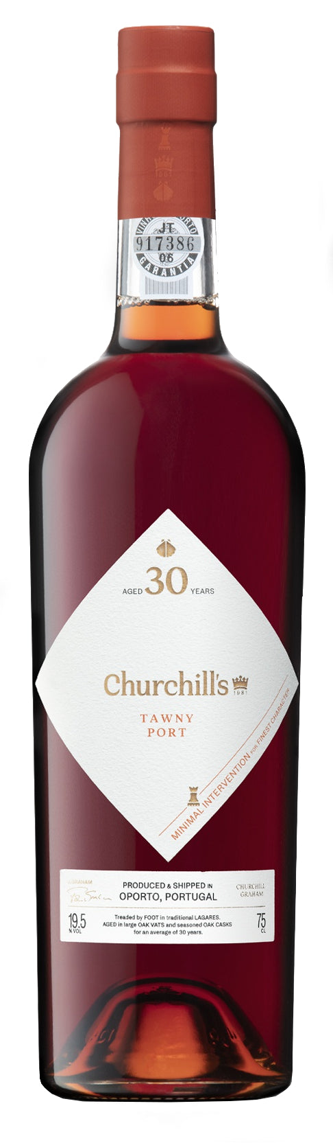 Churchill's 30 Year Old Tawny Port  Front Bottle Shot