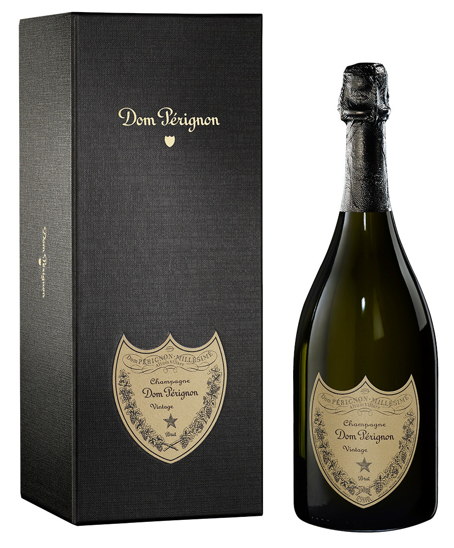 Dom Perignon Vintage with Gift Box 2015  Front Bottle Shot