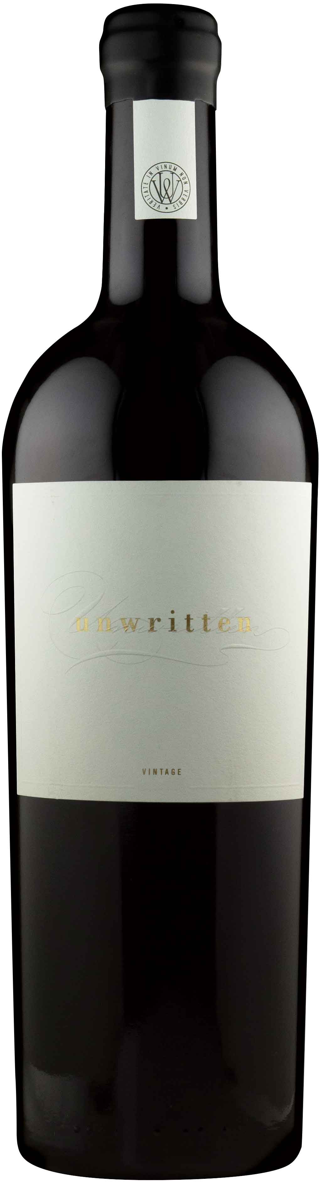 Unwritten Cabernet Sauvignon 2021  Front Bottle Shot