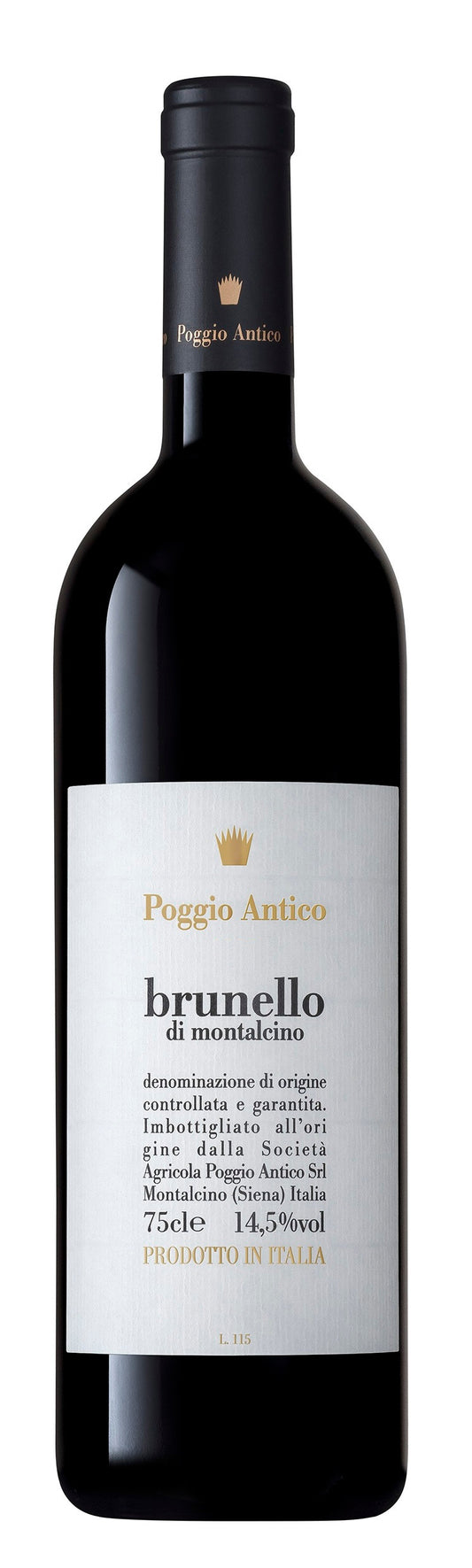 Poggio Antico Brunello di Montalcino 2019  Front Bottle Shot