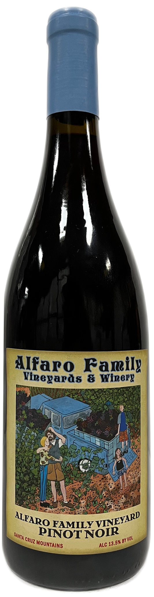 Alfaro Family Estate Pinot Noir 2022  Front Bottle Shot