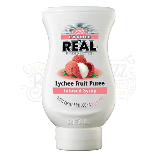 ReÃ l Cocktail Ingredients Lychee Fruit PurÃ©e Infused Syrup 16.9 fl. oz. (500 ml)