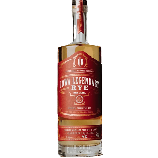 Iowa Legendary Rye Red Label Whiskey