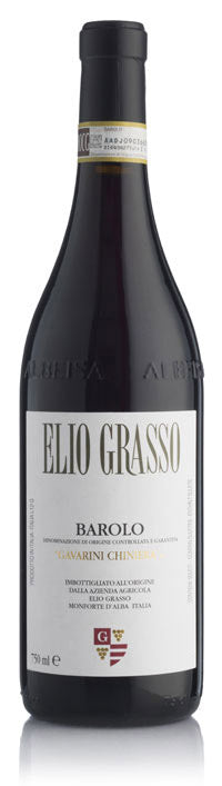 Elio Grasso Gavarini Vigna Chiniera Barolo 2018  Front Bottle Shot