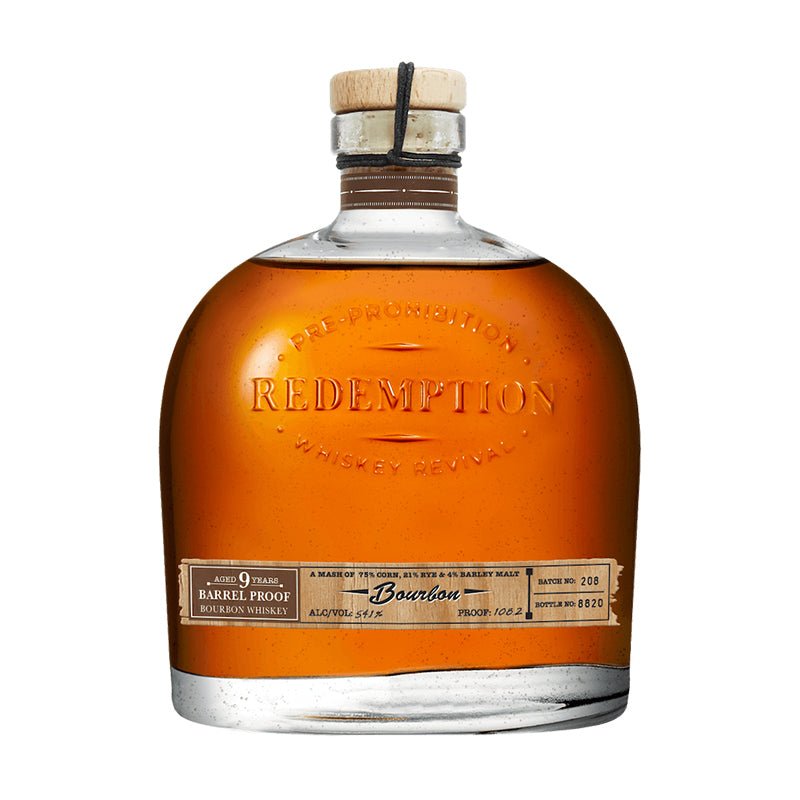 Redemption 9 Years Aged Barrel Proof Bourbon 750ml