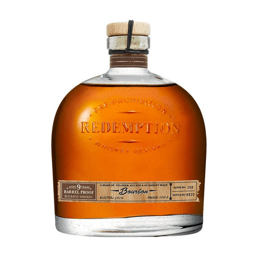 Redemption 9 Years Aged Barrel Proof Bourbon 750ml