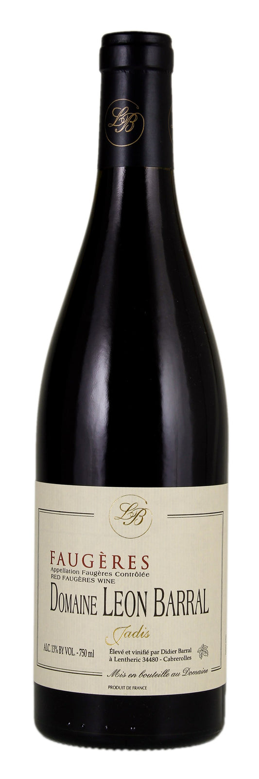 Domaine Leon Barral Faugeres Jadis 2019  Front Bottle Shot