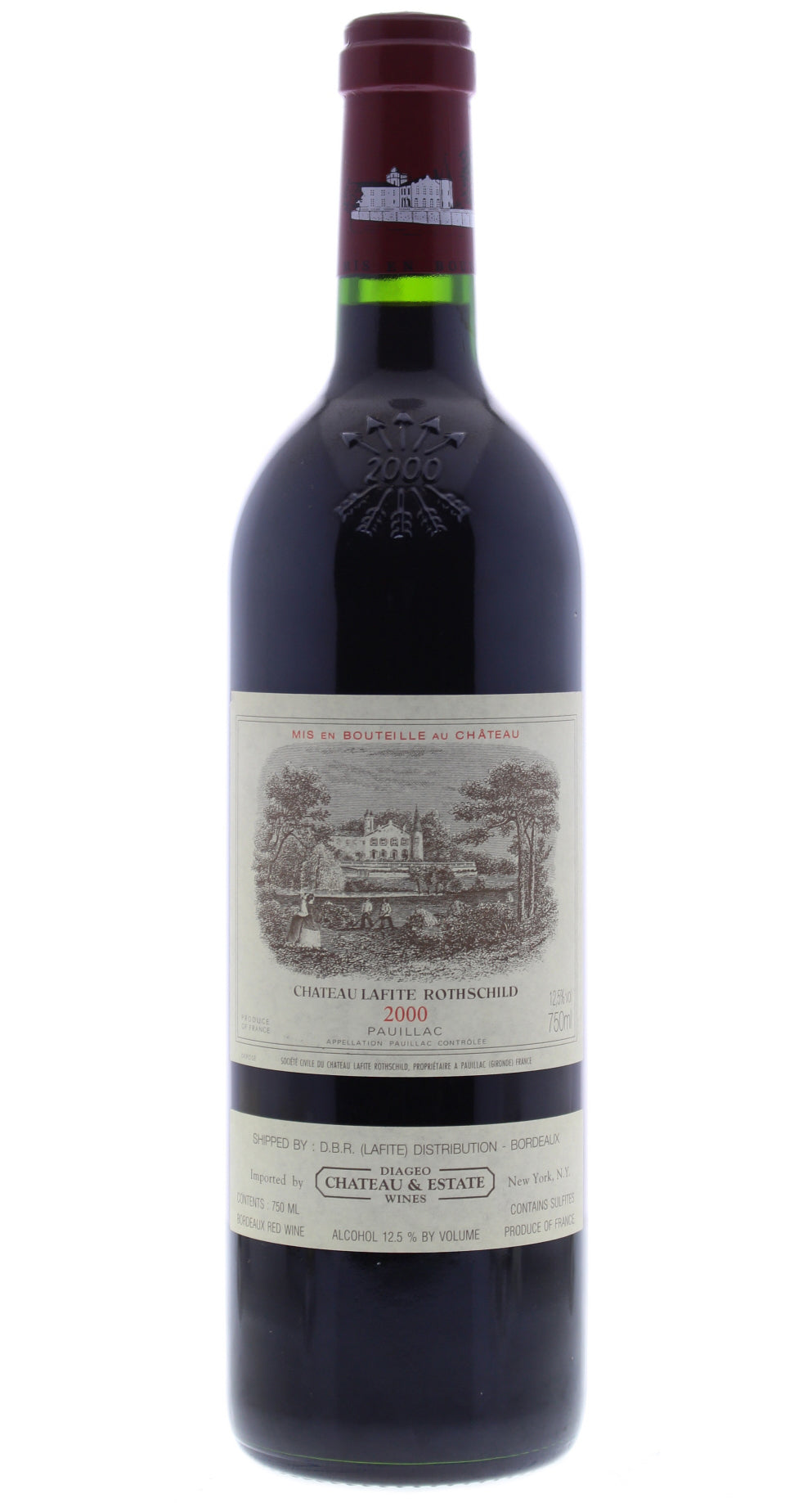 Chateau Lafite Rothschild  2000  Front Bottle Shot