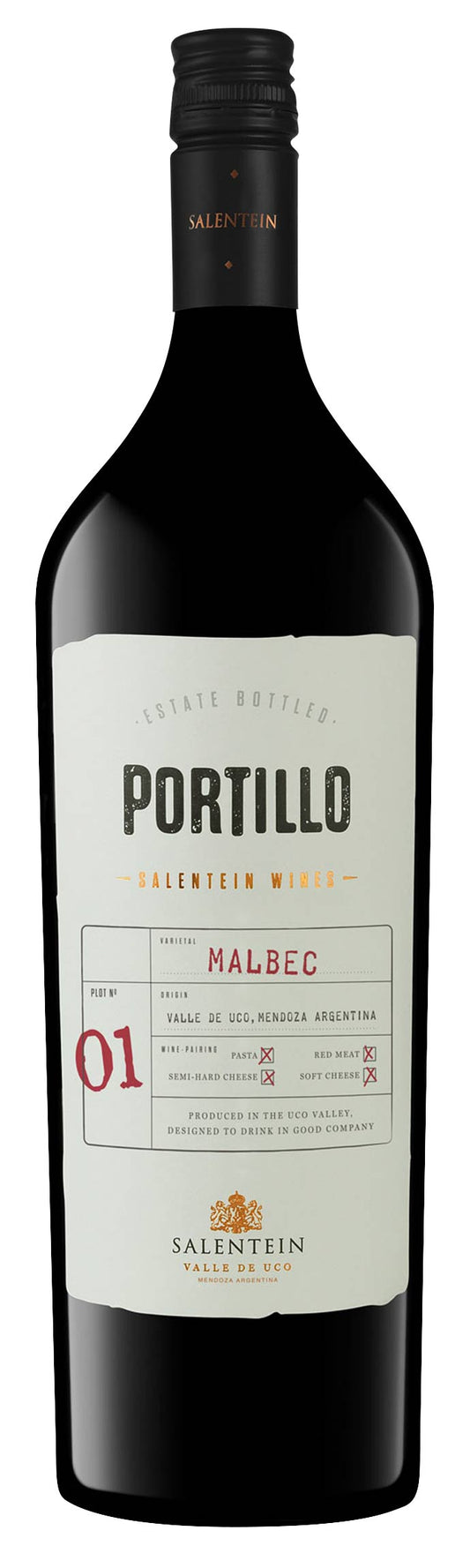 Portillo Malbec 2023  Front Bottle Shot