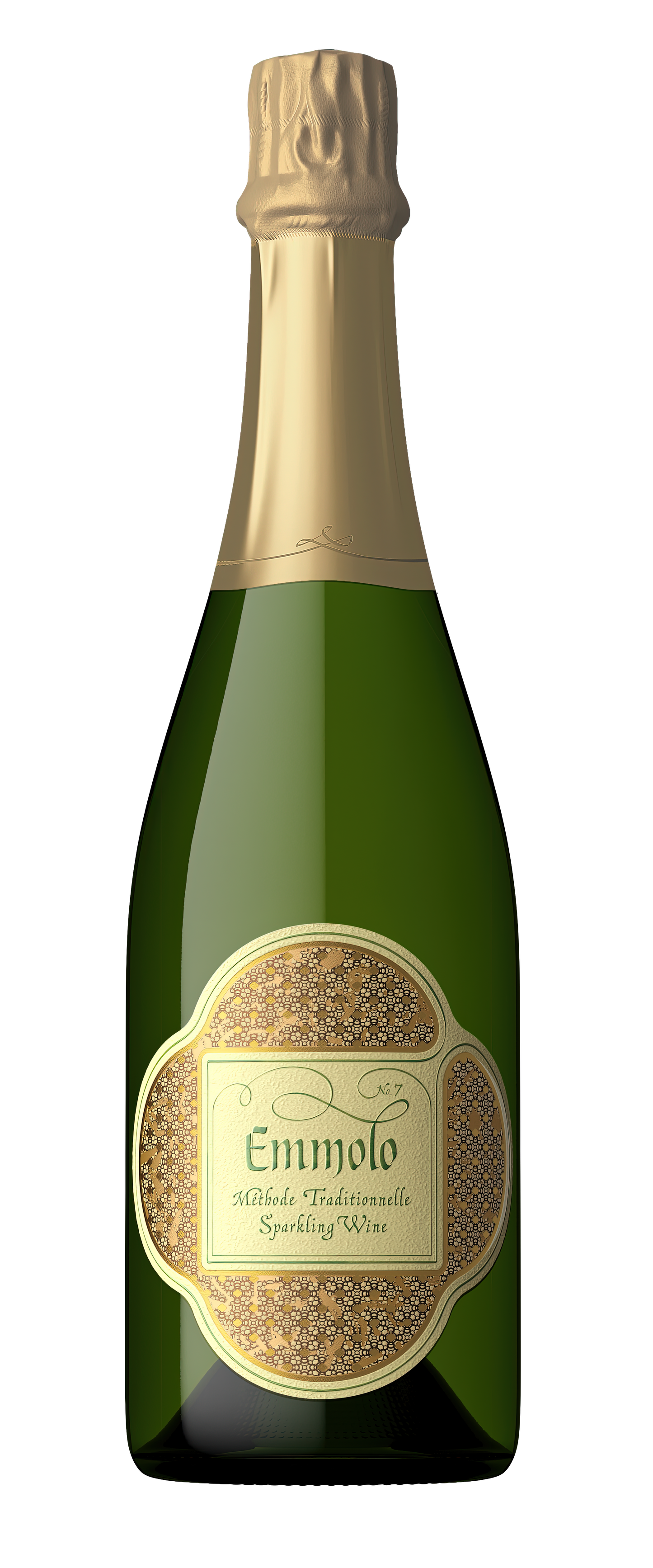 Emmolo Methode Traditionelle Sparkling Wine No. 7  Front Bottle Shot
