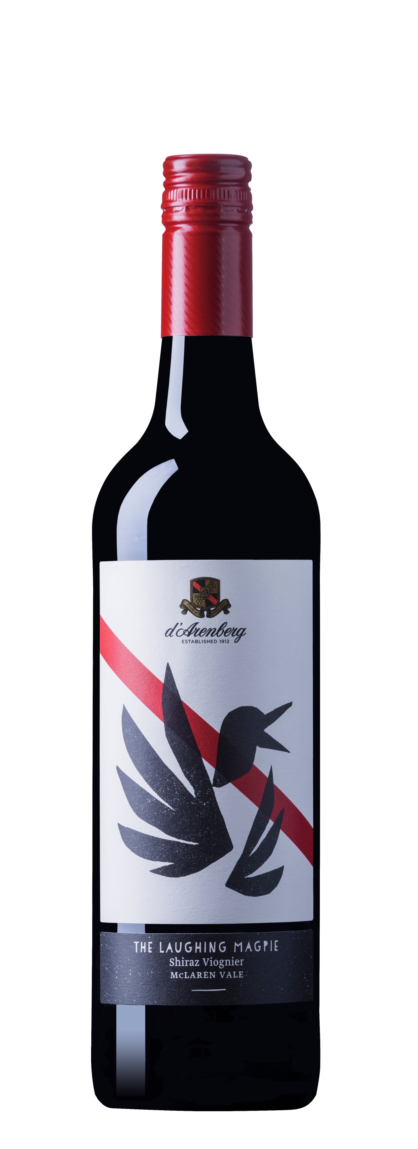 d'Arenberg The Laughing Magpie Shiraz-Viognier 2018  Front Bottle Shot