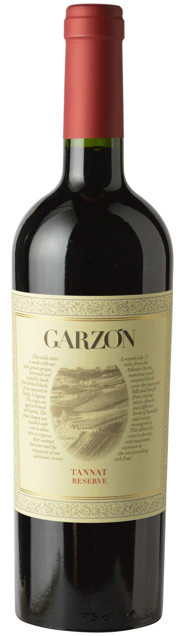 Bodega Garzon Uruguay Reserva Tannat 2021  Front Bottle Shot