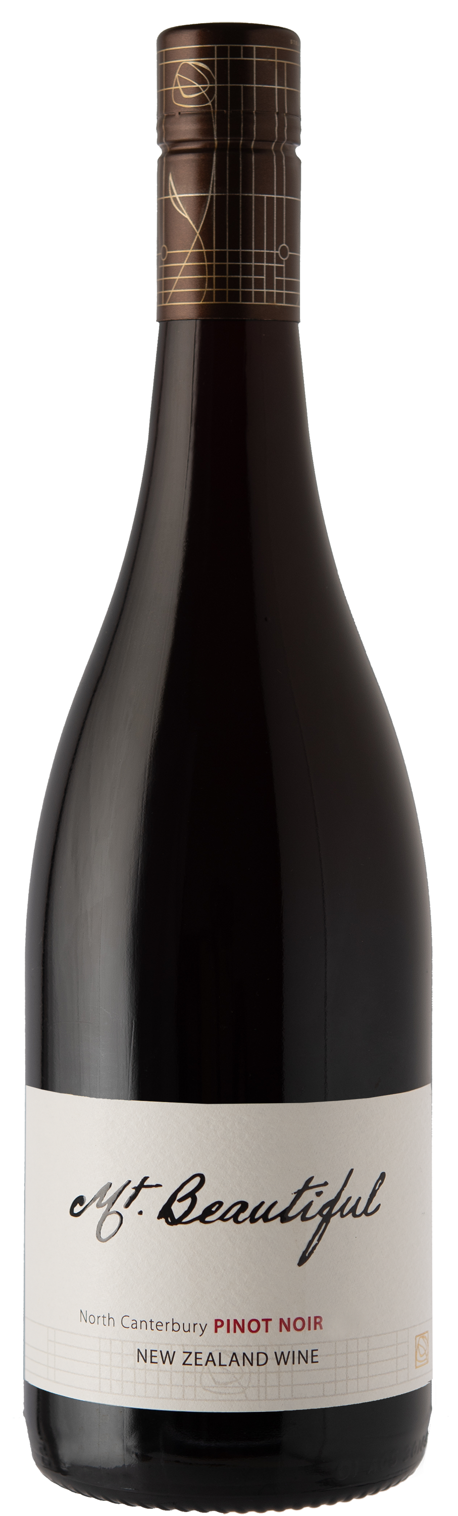 Mt. Beautiful Pinot Noir 2019  Front Bottle Shot