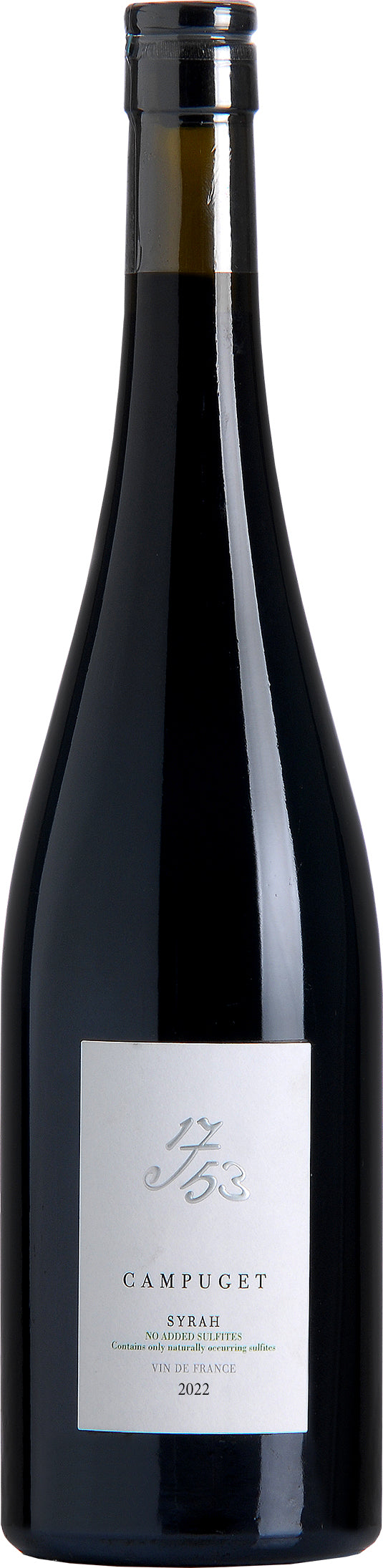Chateau de Campuget 1753 Syrah 2022  Front Bottle Shot